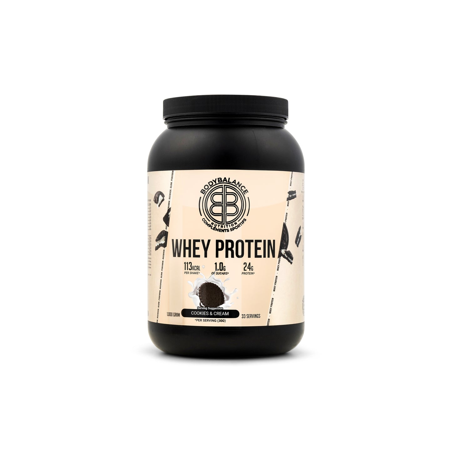 WHEY PROTEIN COOKIES & CREAM